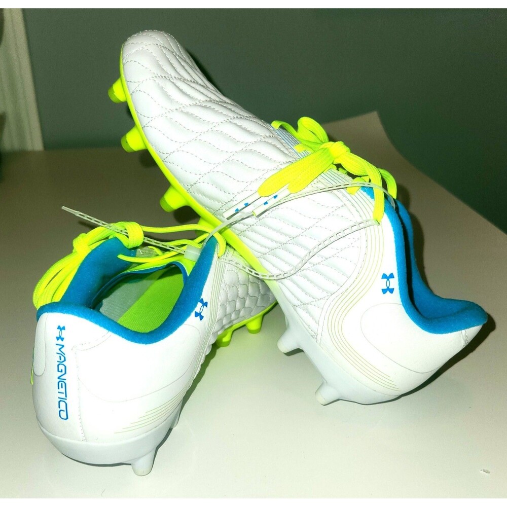Under Armour Magnetico Pro 3 FG Womens 3027497-101 Soccer Cleats White Size 5.5